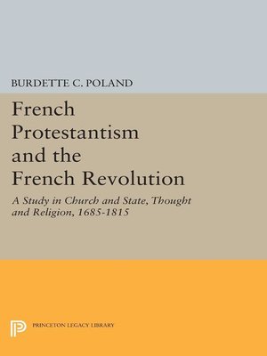 cover image of French Protestantism and the French Revolution